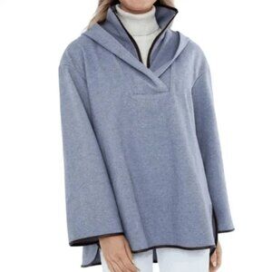 NEW Tuckernuck Powell Anorak Hooded Quarter Zip Pullover Slate Blue Size XL